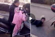 男童因偷錢被親媽綁摩托車上拖行！ 你怎麼看！-酷播亮新聞