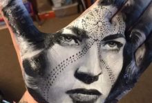 每天在手掌上畫一幅畫！給我一耳光，臉上都是顏料啊-酷播亮新聞