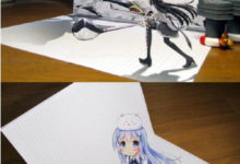 大觸繪製精美3D立體畫 紙片人老婆突破次元壁-酷播亮新聞