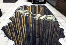 嚇壞了！這合成海報，把路面畫成這樣！-酷播亮新聞