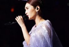 楊丞琳這造型好誇張，披著蚊帳就上台，網友：李榮浩喜歡就好！-酷播亮新聞