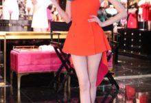 奚夢瑤穿紅裙撈金，裙子竟然短到大腿根，網友：感覺沒穿安全褲！-酷播亮新聞