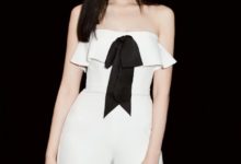 張天愛豁出去了，胸這麼大還敢穿抹胸連體裝，網友：好怕掉下來！-酷播亮新聞