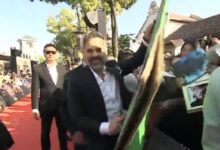 綠巨人走紅毯放飛自我，拿起箱子就往頭上扣，還笑得挺開心-酷播亮新聞