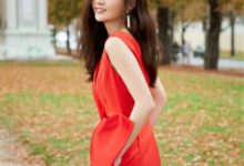 姚笛終於在穿搭上做文章，一襲紅裙美炸天，網友：男友功勞不小！-酷播亮新聞