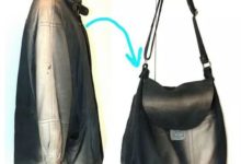 爸爸的舊夾克厲害了，竟被媽媽幾下改成了皮包-酷播亮新聞