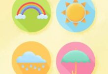 PS教程/扁平化天氣圖標-酷播亮新聞