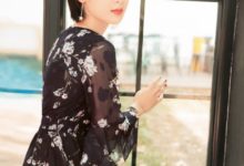 楊紫穿黑色碎花裙美炸天，短髮比鄭爽還甜美，秦俊傑寵出來的！-酷播亮新聞