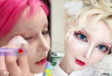 真人芭比！迪丽拉自称有1/4俄国血统，为证明脸蛋「纯天然」直播「现场卸妆」，素颜模样让网友傻眼！-酷播亮新聞