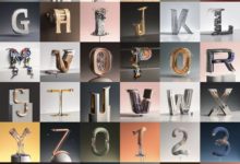 26個字母，26種質感！這C4D用得6啊！-酷播亮新聞