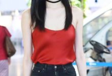 奚夢瑤亮相機場美艷了一把，紅衣有何魔力，竟能拯救時尚殺手！-酷播亮新聞