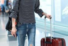 杜鵑一身簡約穿搭亮相，剪個破洞都是圓潤的形狀，難怪這麼高冷！-酷播亮新聞