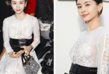 巴黎時裝周上又一個和眼睛過不去的，戚薇這個眼妝你看得懂嗎？-酷播亮新聞