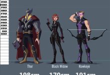 漫威：復聯身高對比，寡姐如同小貓咪，能超綠巨人的只有鋼鐵俠-酷播亮新聞