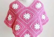 鉤編披肩不要只知道鉤花樣，用單元花拼湊的更漂亮-酷播亮新聞