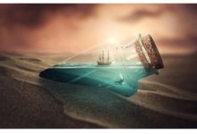 PS合成/瓶「裝」大海-酷播亮新聞